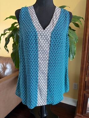 Market & spruce diamond design sleeveless top - Medium